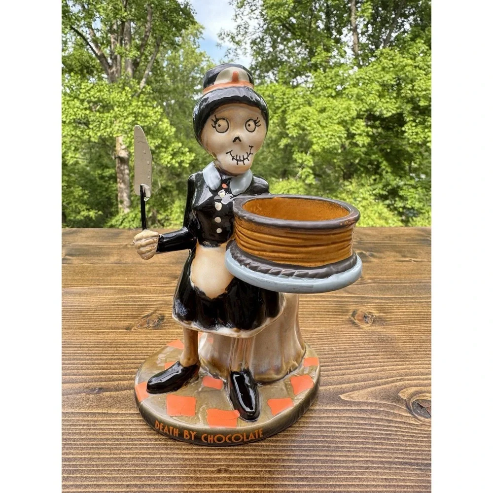 Yankee Candle Boney Bunch Death By Chocolate 2017 Tealight Holder‎ Halloween